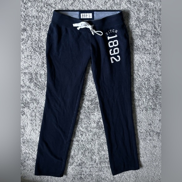 Abercrombie & Fitch Pants - Y2k Abercrombie full length Navy blue sweatpants Size: Small
